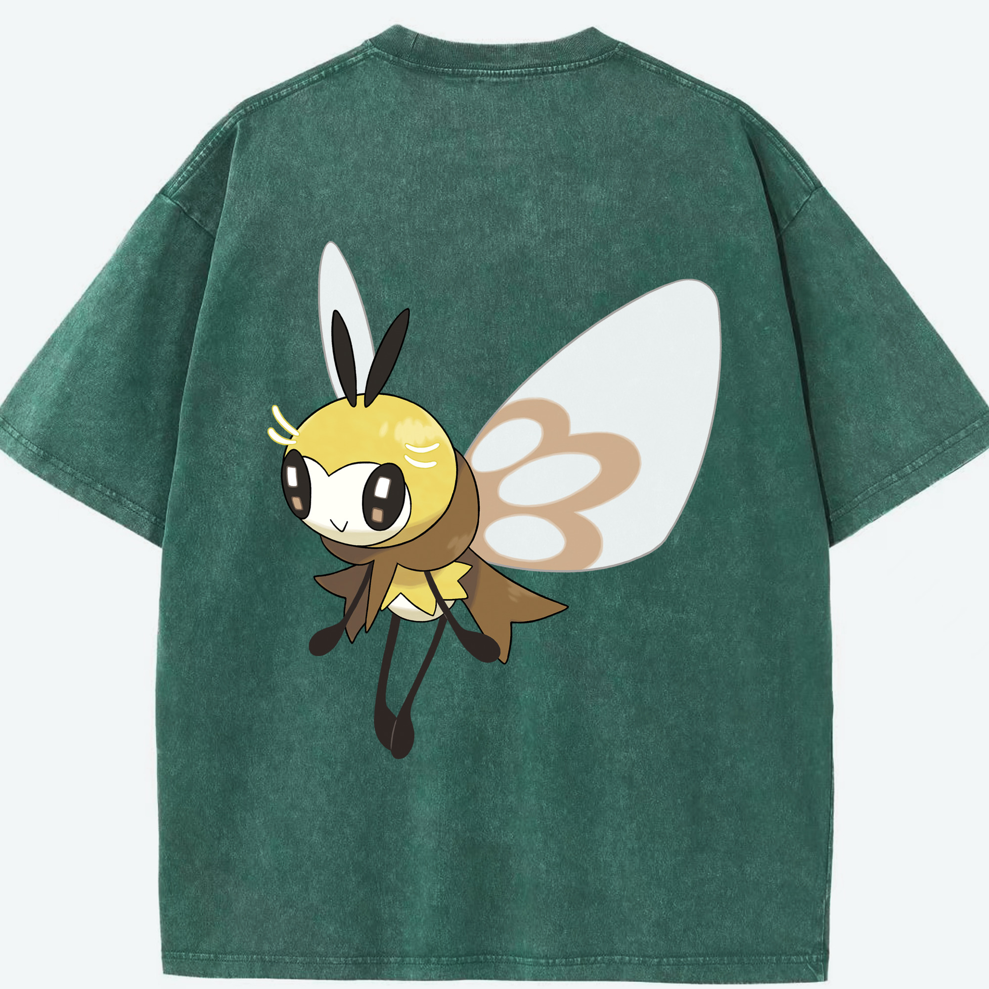 （画像用） ポケットモンスター Pokémon 綿100% ヴィンテージ風 半袖Tシャツ（背面プリント）
